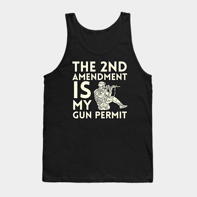 Second Amendment Tank Top by François Belchior